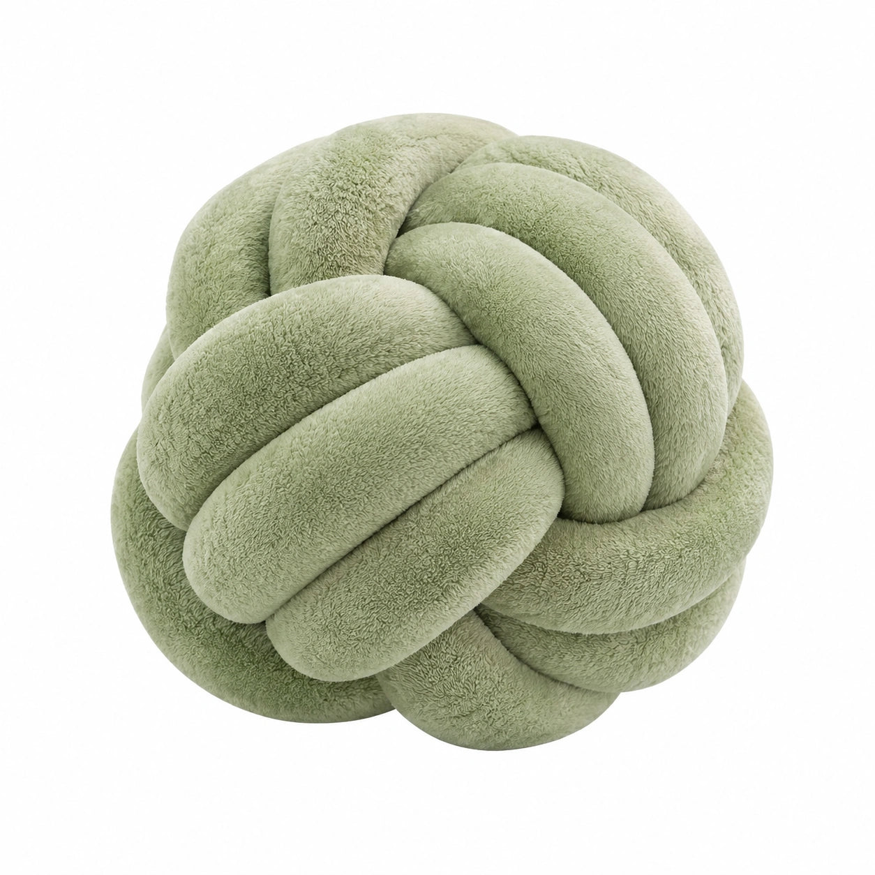 Knotenkissen 30 cm aus Polyester Hellgrün dekorativ weich
