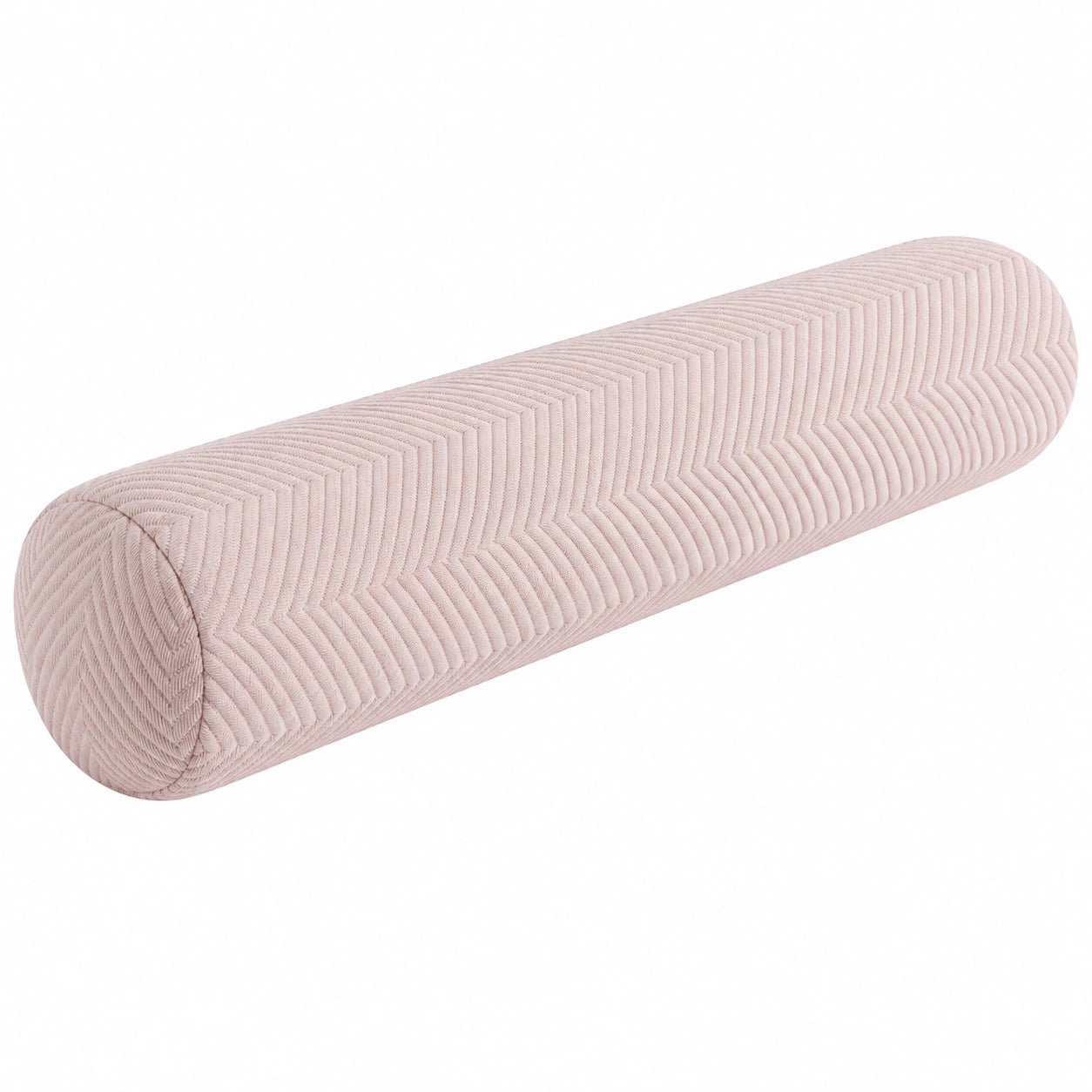 Nackenrolle 20 x 60 cm aus Cordstoff Rosa mit weicher Füllung