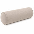 Nackenrolle 20 x 60 cm aus Cordstoff Beige für Sofa und Bett