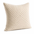 Dekokissen 45 x 45 cm aus Textil in Creme für Sofa und Wohnbereich